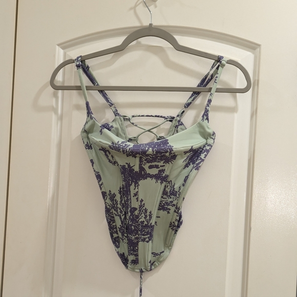 P1. NWT MIAOU MINT TOILE CORSET - Picture 4 of 7